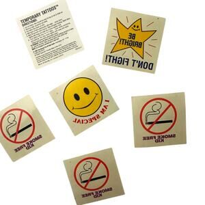 Vintage 1995-1996 The Bureau For At Risk Youth Temporary Tattoos (6)